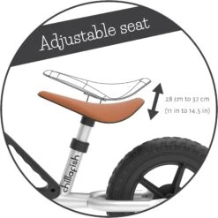 Chillafish Charlie Balance Bike - Silver - 10" Wheel -Apollo® Sale Store 161667g