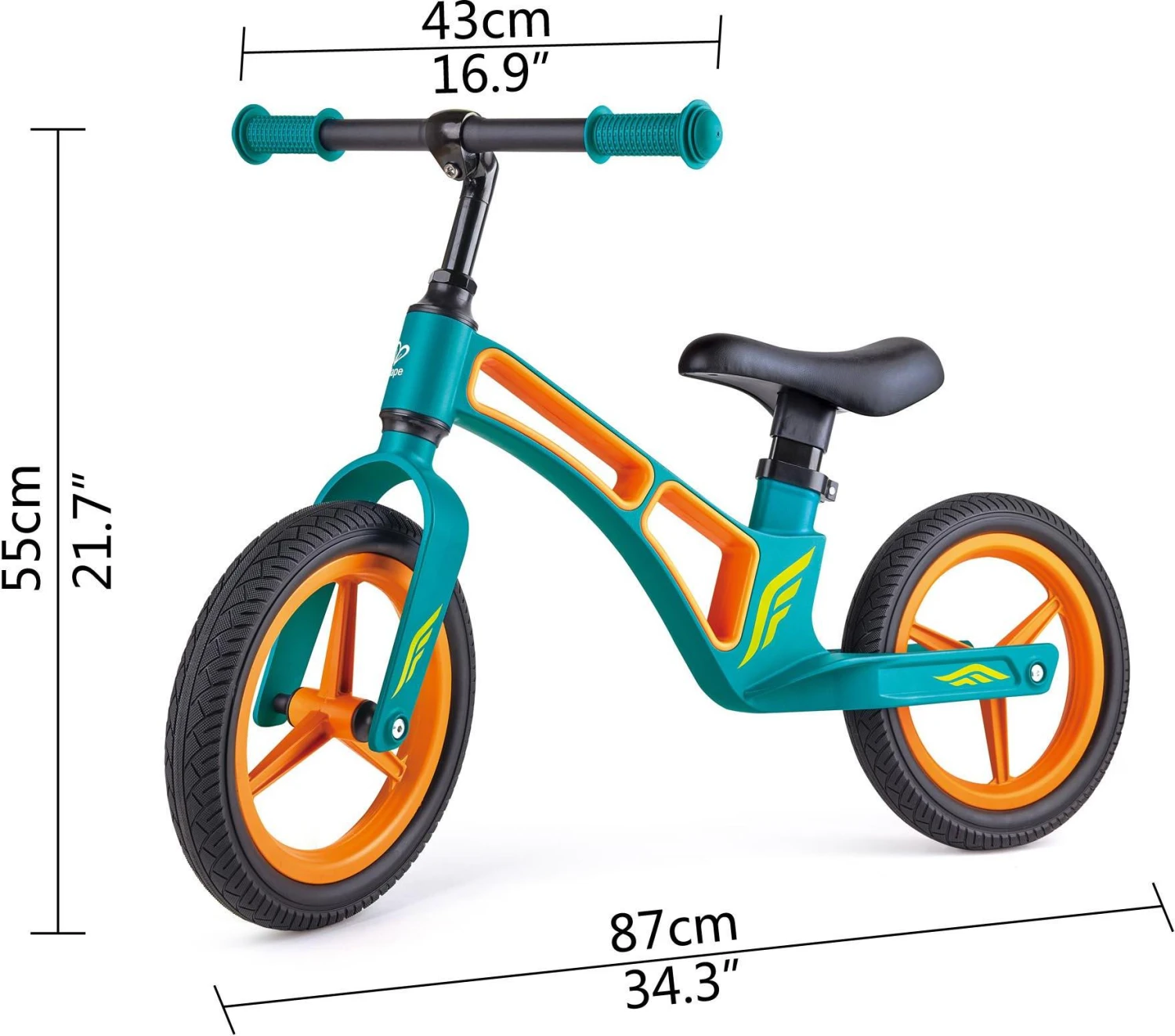 Hape New Explorer Balance Bike - Blue - 12" Wheel 5 Hape New Explorer Balance Bike - Blue - 12" Wheel - Image 3