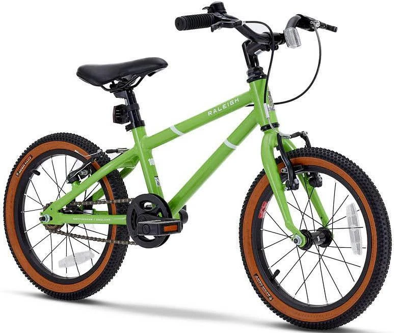 Raleigh Pop Kids Bike - Green - 16" Wheel 4 Raleigh Pop Kids Bike - Green - 16" Wheel - Image 2