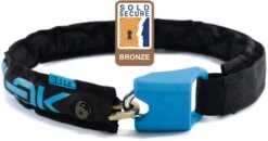 Hiplok LITE Wearable Bike Lock - Black/Cyan