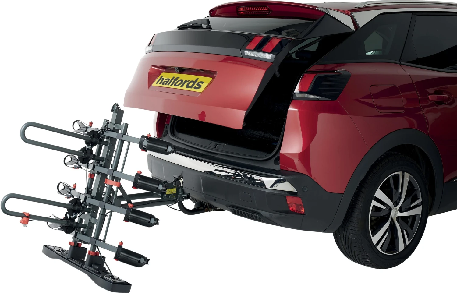 Halfords Advanced 4 Bike Towbar Mounted Bike Rack 4 Halfords Advanced 4 Bike Towbar Mounted Bike Rack - Image 2