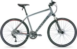 Carrera Crossfire 3 Mens Hybrid Bike - Grey - S, M, L Frames