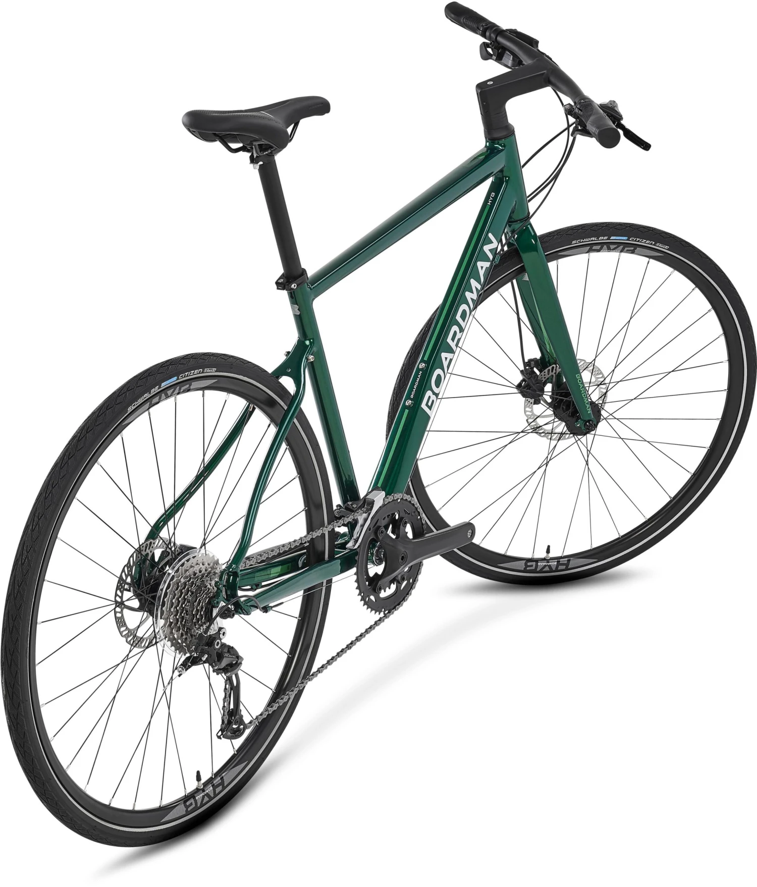Boardman HYB 8.6 Mens Hybrid Bike - Green - S, M, L Frames 4 Boardman HYB 8.6 Mens Hybrid Bike - Green - S, M, L Frames - Image 2