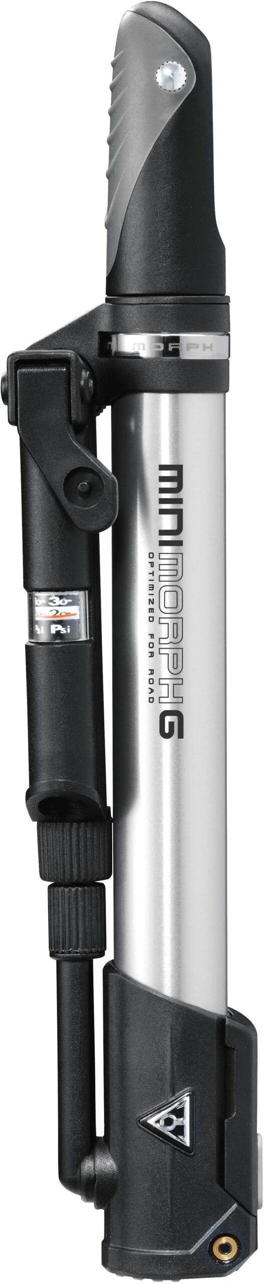 Topeak Mini Morph Pump With Pressure Gauge 3 Topeak Mini Morph Pump With Pressure Gauge