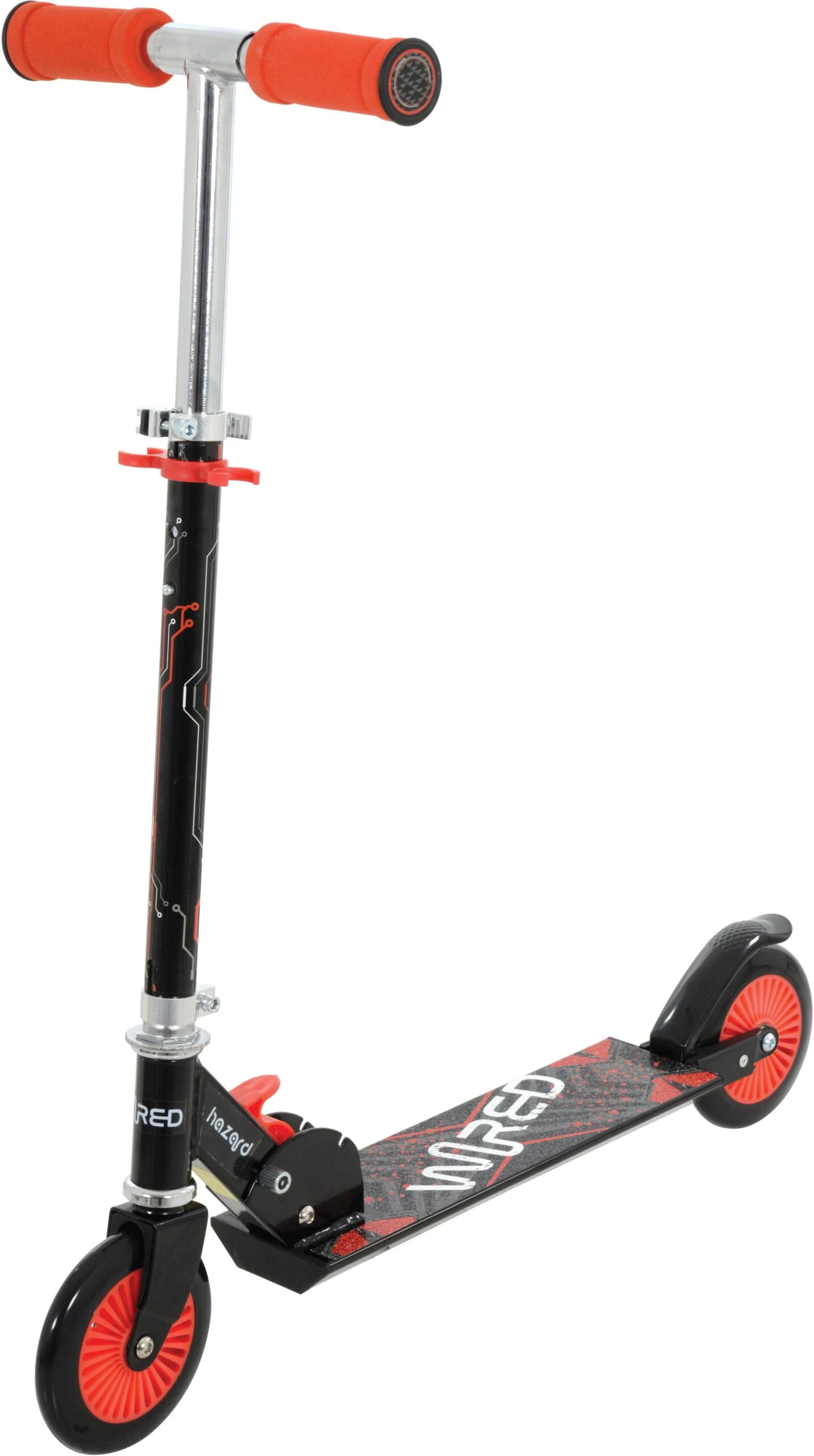 Wired Hazard Inline Kids Scooter - Red 4 Wired Hazard Inline Kids Scooter - Red - Image 2