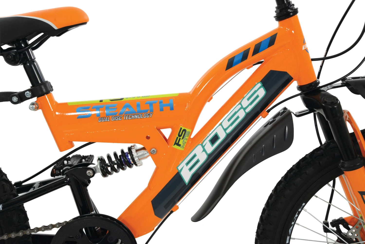 Boss Stealth Junior Mountain Bike - Orange - 20" Wheel 4 Boss Stealth Junior Mountain Bike - Orange - 20" Wheel - Image 2
