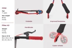 Yvolution Y Fliker A3 Air Kids Scooter - Red/Blue -Apollo® Sale Store 454030b