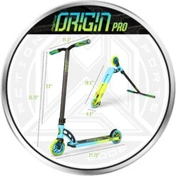 MGP VX Origin Pro Stunt Scooter - Blue/Lime -Apollo® Sale Store 463894h