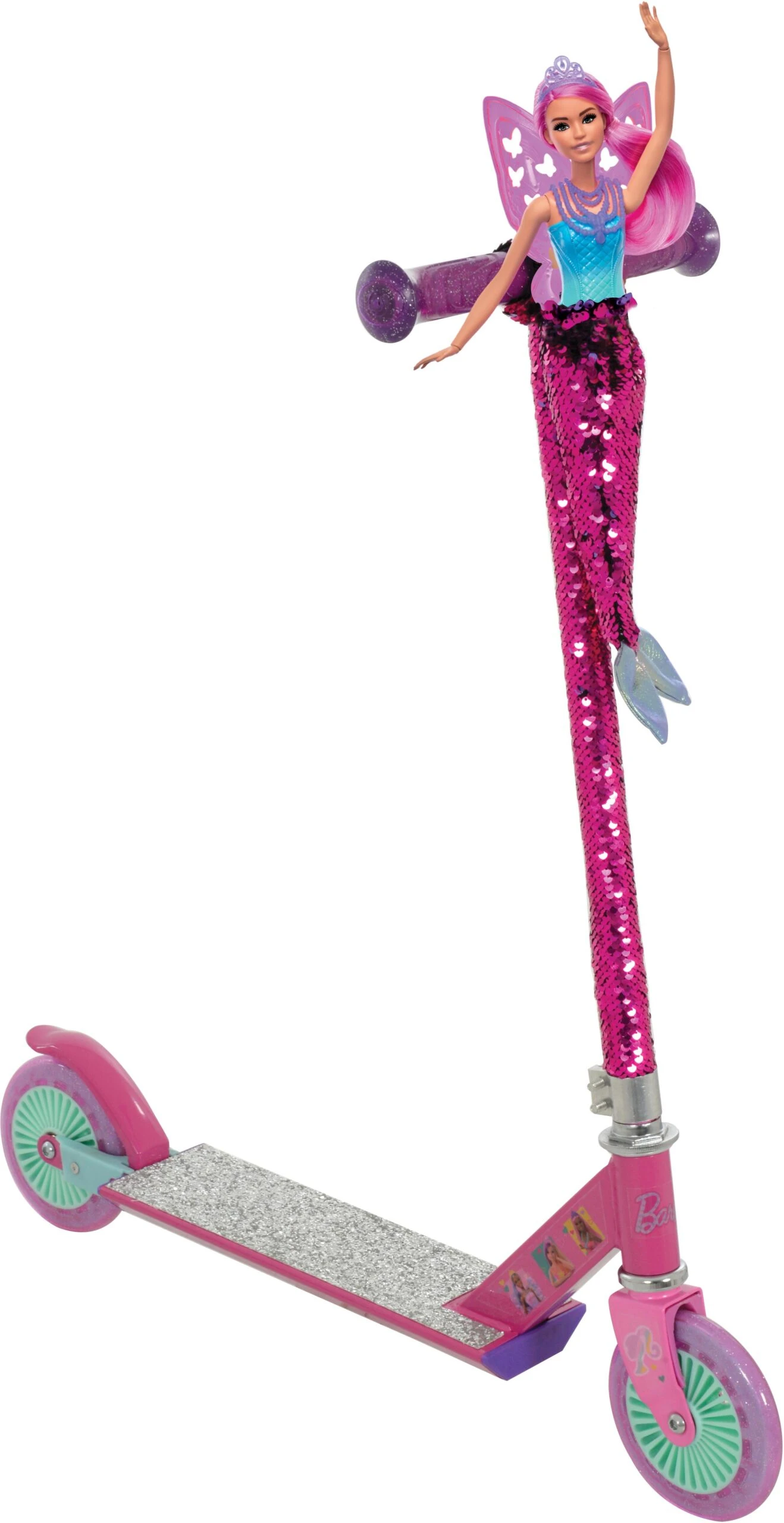 Barbie Mermaid Sequin Inline Scooter 3 Barbie Mermaid Sequin Inline Scooter
