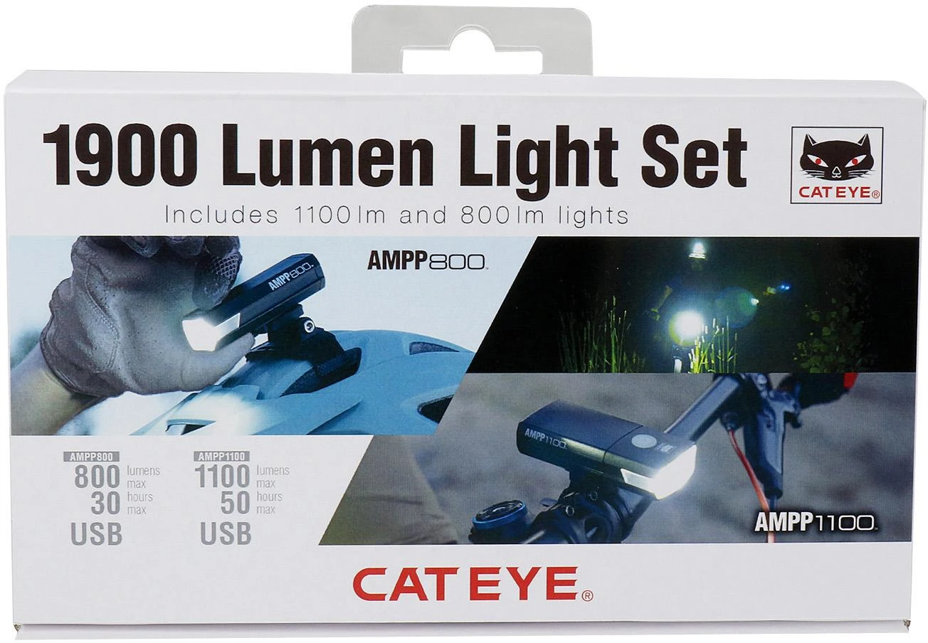 Cateye AMPP 1100 / AMPP 800 Combo Light Set 4 Cateye AMPP 1100 / AMPP 800 Combo Light Set - Image 2