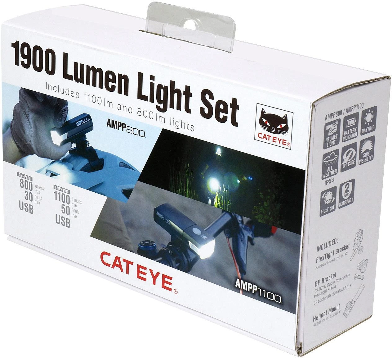 Cateye AMPP 1100 / AMPP 800 Combo Light Set 5 Cateye AMPP 1100 / AMPP 800 Combo Light Set - Image 3