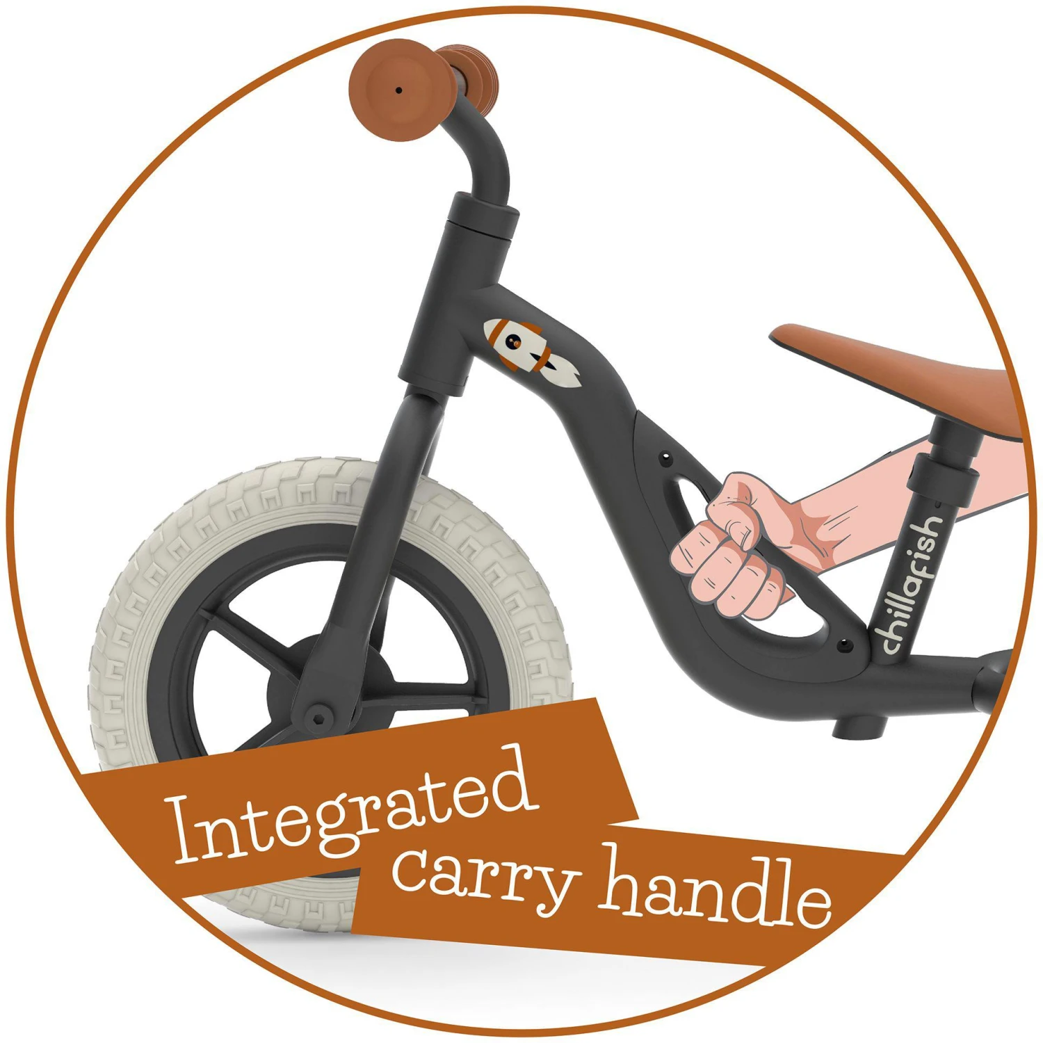 Chillafish Charlie Balance Bike - Black 8 Chillafish Charlie Balance Bike - Black - Image 6