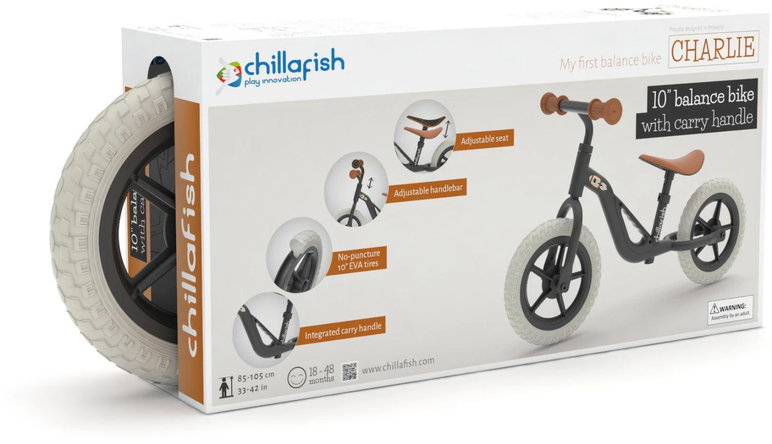 Chillafish Charlie Balance Bike - Black 11 Chillafish Charlie Balance Bike - Black - Image 9