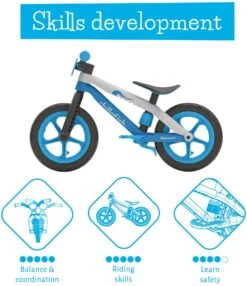 Chillafish BMXie 2 Balance Bike Blue - 12" Wheel -Apollo® Sale Store 540990g