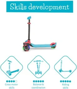 Chillafish Scotti Glow Kids Tri-Scooter - Blue 22 Chillafish Scotti Glow Kids Tri-Scooter - Blue -Apollo® Sale Store 541014i