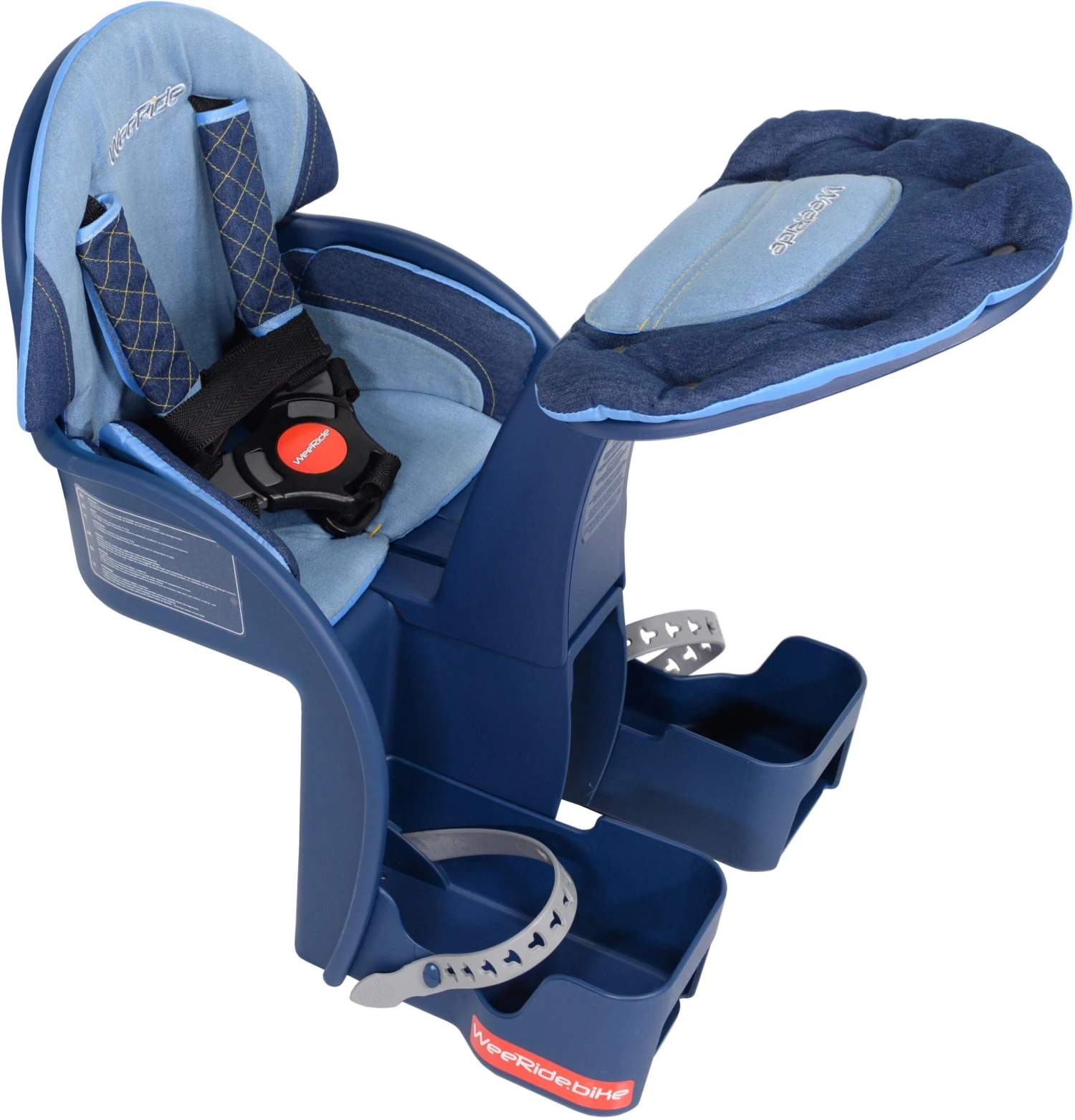 WeeRide Safe Front Deluxe Baby Bike Seat - Blue 3 WeeRide Safe Front Deluxe Baby Bike Seat - Blue