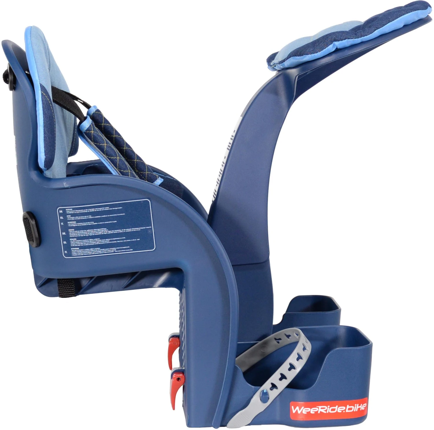 WeeRide Safe Front Deluxe Baby Bike Seat - Blue 4 WeeRide Safe Front Deluxe Baby Bike Seat - Blue - Image 2