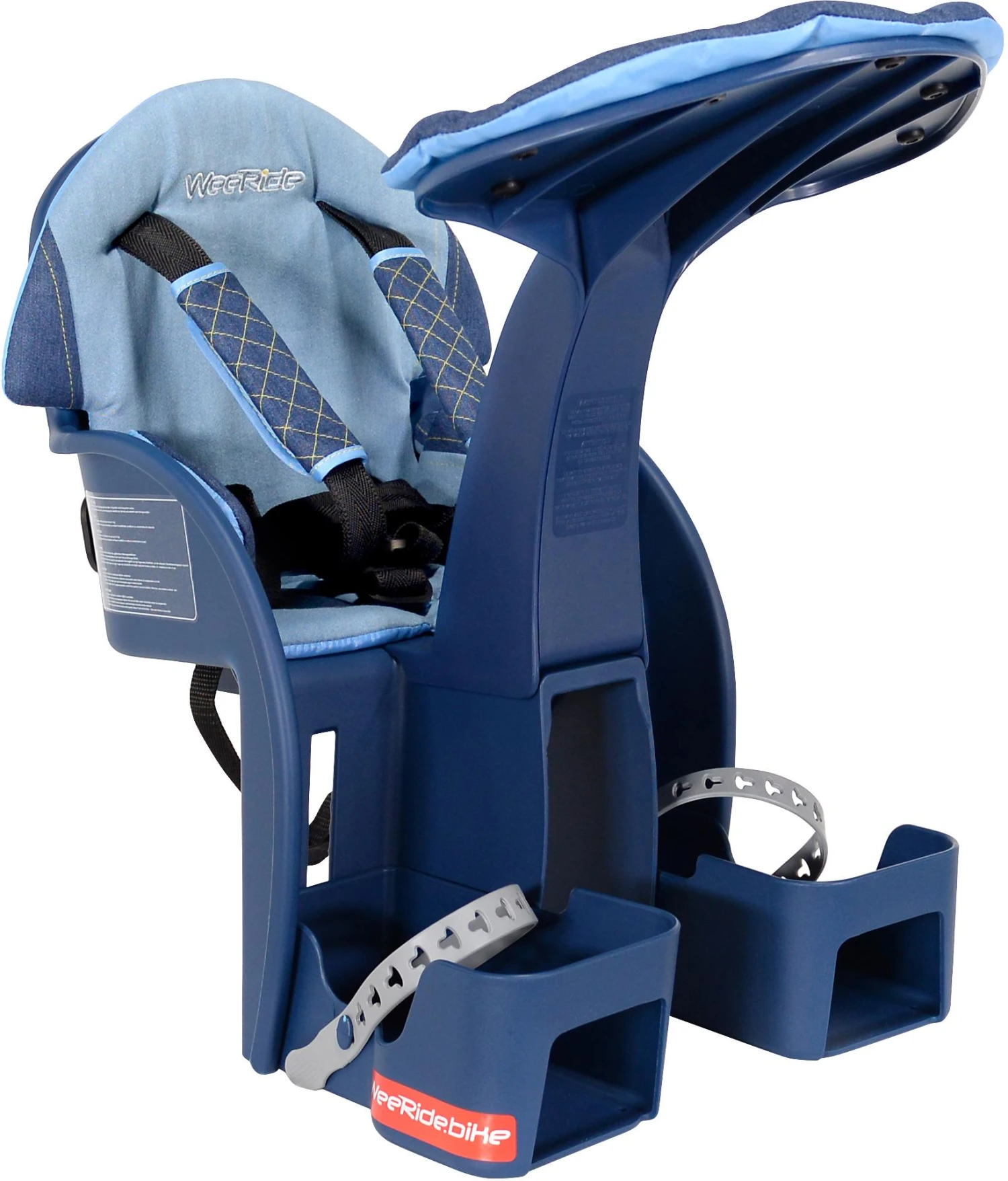 WeeRide Safe Front Deluxe Baby Bike Seat - Blue 5 WeeRide Safe Front Deluxe Baby Bike Seat - Blue - Image 3