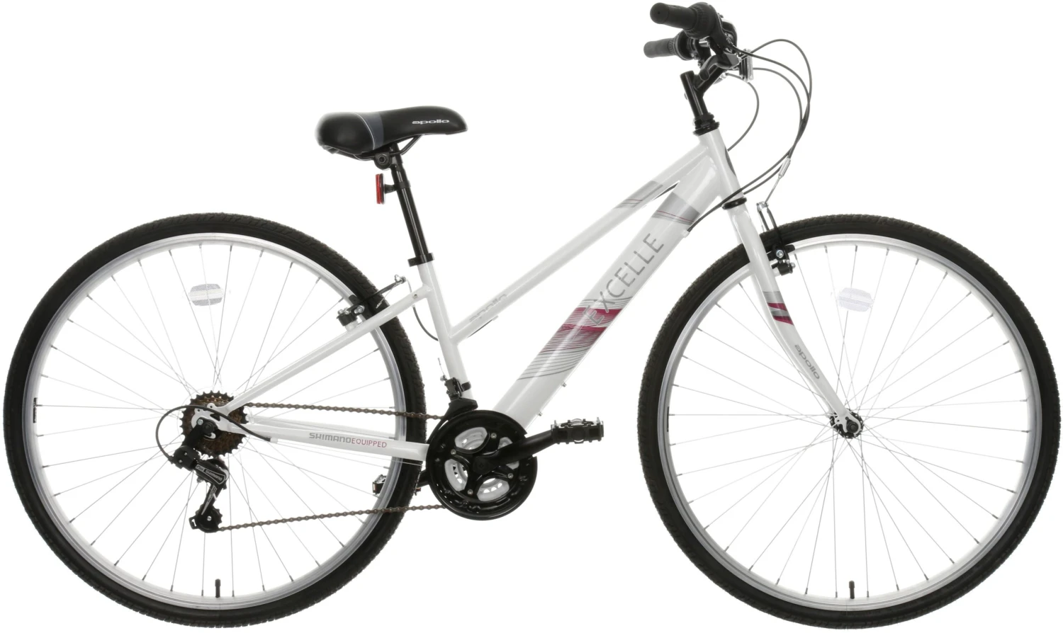 Apollo® Apollo Excelle Womens Hybrid Bike - 14", 17" Frames 3 Apollo® Apollo Excelle Womens Hybrid Bike - 14", 17" Frames
