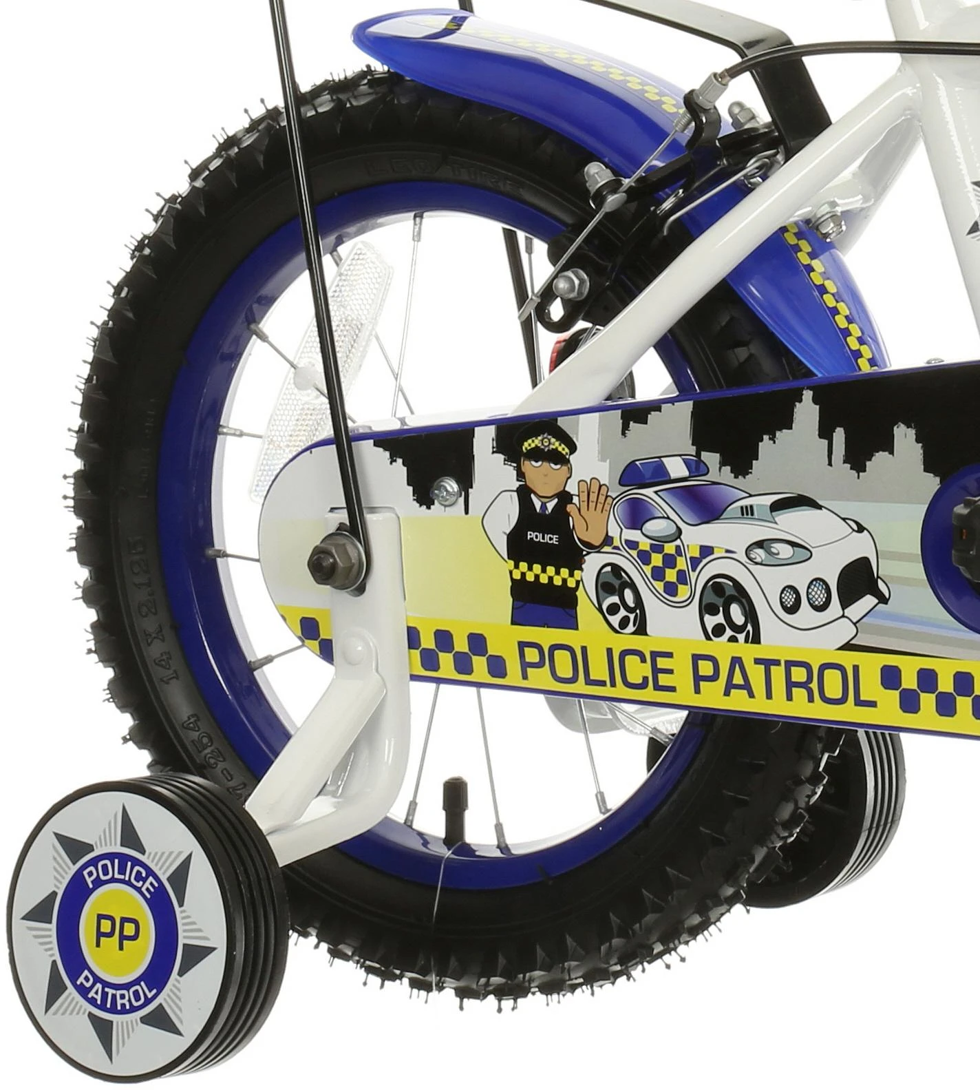 Apollo® Apollo Police Patrol Kids Bike - 14" Wheel 4 Apollo® Apollo Police Patrol Kids Bike - 14" Wheel - Image 2