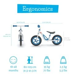 Chillafish Charlie Balance Bike Blue - 10" Wheel -Apollo® Sale Store 622254d