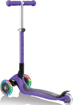 Globber Junior Foldable Lights Kids Scooter - Violet -Apollo® Sale Store 627790e