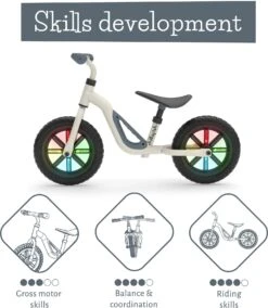 Chillafish Charlie Glow Balance Bike - 10" Wheel - Beige -Apollo® Sale Store 632102g
