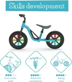 Chillafish Charlie Glow Balance Bike - 10" Wheel - Sky Blue -Apollo® Sale Store 632110g
