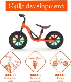 Chillafish Charlie Glow Balance Bike - 10" Wheel - Orange -Apollo® Sale Store 632150g