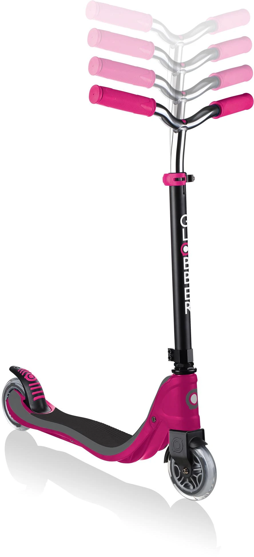 Globber Flow 125 Kids Inline Scooter - Ruby/Black 6 Globber Flow 125 Kids Inline Scooter - Ruby/Black - Image 4
