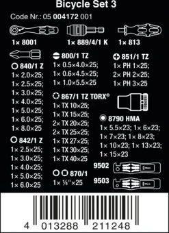 Wera Bicycle Set 3 Kraftform Ratchet, Screwdriver & Socket Set 39pcs -Apollo® Sale Store 679222b