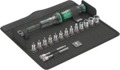 Wera Bicycle Torque Set 1 2.5-25Nm Torque Wrench And Zyklop Socket Set 16pcs