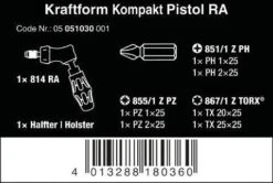 Wera Kraftform Kompakt Pistol RA 7pcs -Apollo® Sale Store 679726b