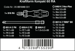 Wera Kraftform Kompakt 60 Ratchet Screwdriver Set 17pc -Apollo® Sale Store 679734d