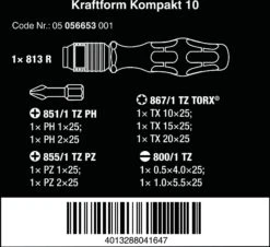Wera Kraftform Kompakt 10 Screwdriver Set -Apollo® Sale Store 679742d
