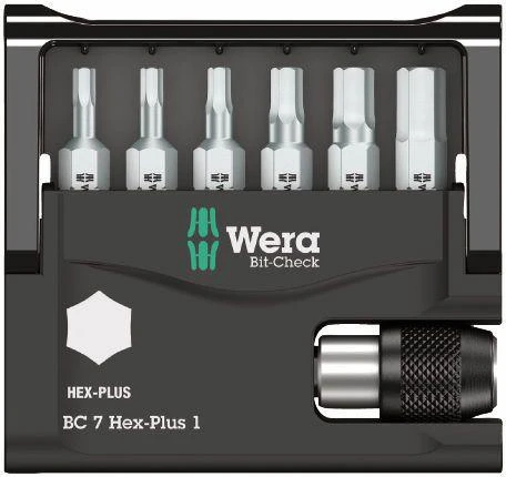 Wera Bit-Check 7 Drill Bit Hex Key Set 7pcs 4 Wera Bit-Check 7 Drill Bit Hex Key Set 7pcs - Image 2