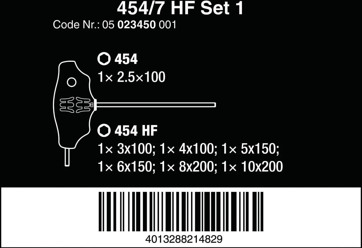 Wera 454/7 HF Screwdriver Set T-Handle Screwdrivers Hex-Plus 7pcs 5 Wera 454/7 HF Screwdriver Set T-Handle Screwdrivers Hex-Plus 7pcs - Image 3