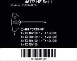 Wera 467/7 TORX HF Set 1 Screwdriver Set 7pcs -Apollo® Sale Store 680118b