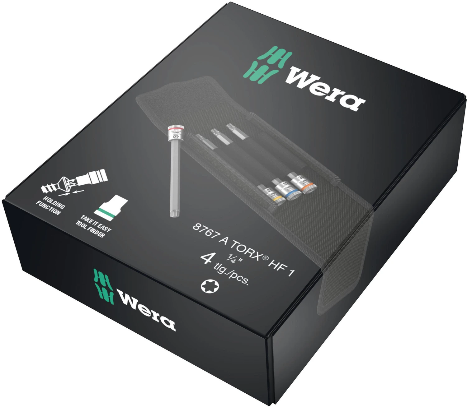 Wera 8767 A TORX HF 1 Zyklop Bit Socket Set With Holding Function 1/4 Drive 6 Wera 8767 A TORX HF 1 Zyklop Bit Socket Set With Holding Function 1/4 Drive - Image 4