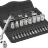 Wera 8100 SA 8 Zyklop Metal Ratchet Set With Switch Lever 1/4 Drive -Apollo® Sale Store 680654
