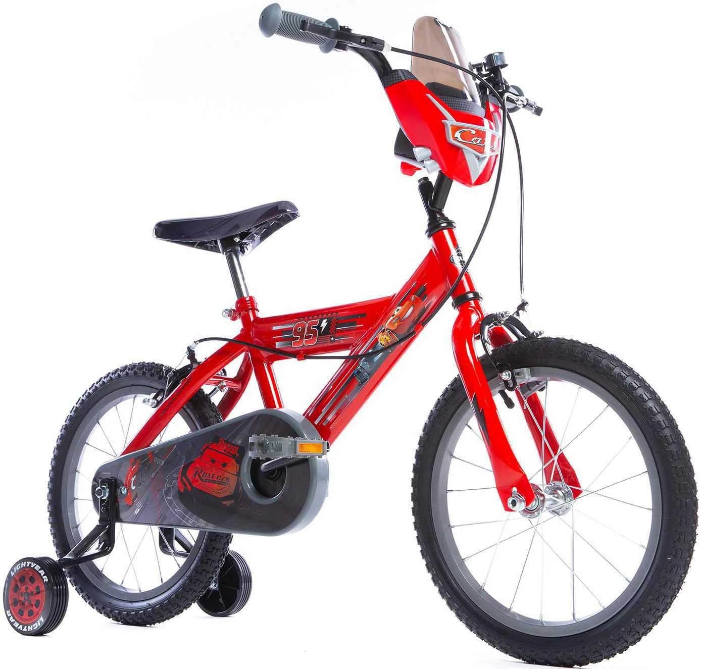 Huffy Disney Pixar Cars Lightning McQueen Kids Bike - 16" Wheel 4 Huffy Disney Pixar Cars Lightning McQueen Kids Bike - 16" Wheel - Image 2