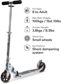 Micro Speed Scooter - Silver -Apollo® Sale Store 704282b