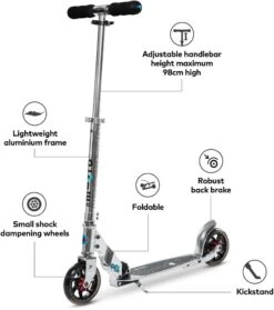 Micro Speed Scooter - Silver -Apollo® Sale Store 704282c