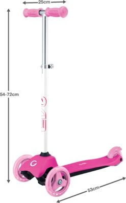 EVO 3 In 1 Cruiser Scooter - Pink -Apollo® Sale Store 709446b