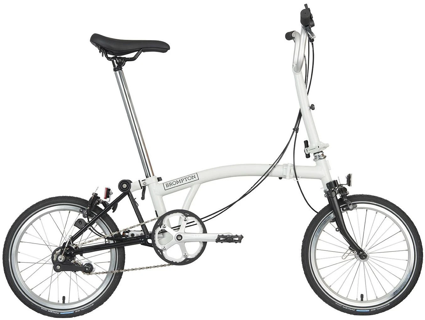 Brompton A Line Folding Bike - Papyrus White - 16" Wheel 3 Brompton A Line Folding Bike - Papyrus White - 16" Wheel