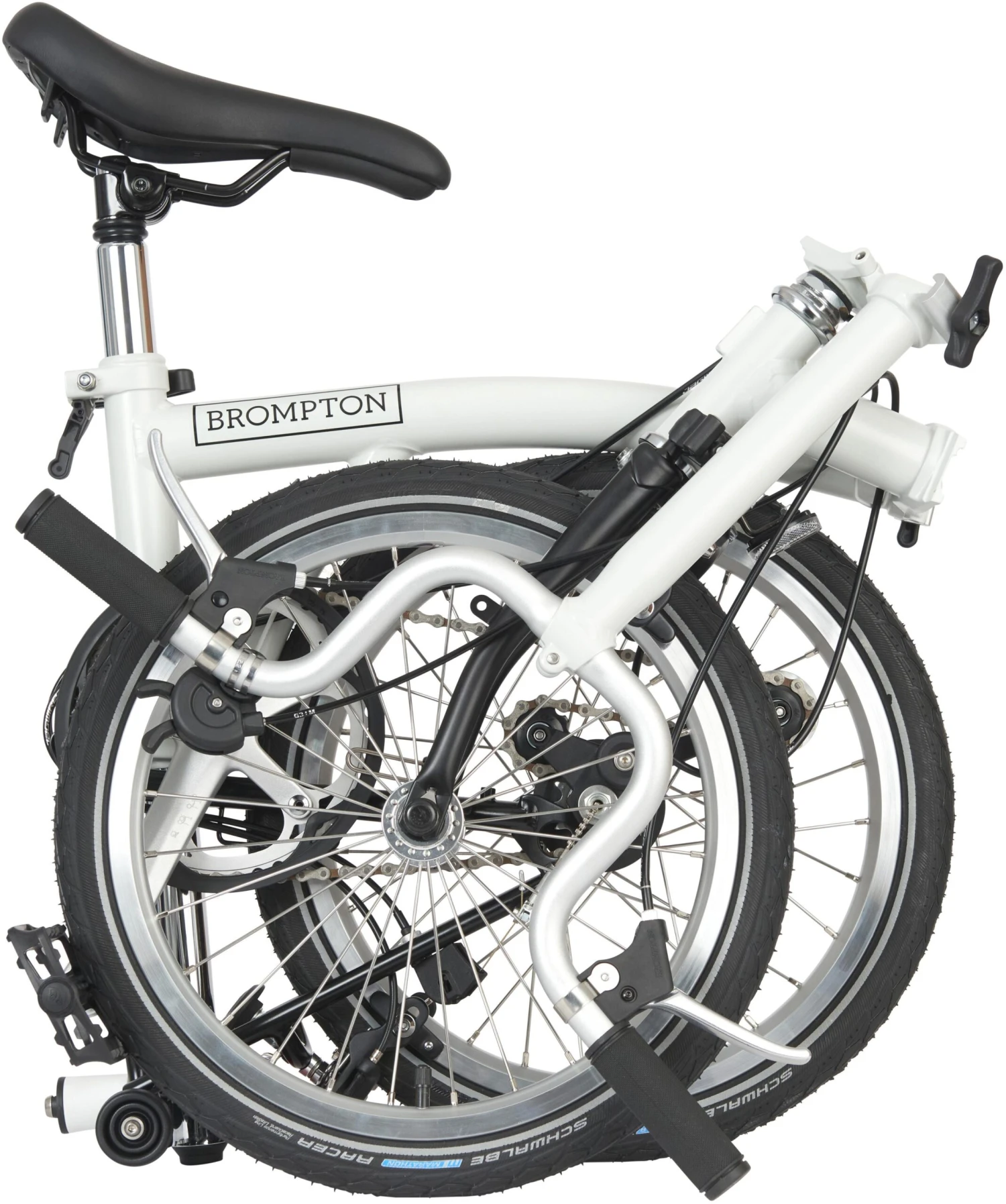 Brompton A Line Folding Bike - Papyrus White - 16" Wheel 6 Brompton A Line Folding Bike - Papyrus White - 16" Wheel - Image 4
