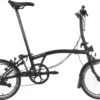 Brompton C Line Explore Low Handlebar Folding Bike - Matt Black - 16" Wheel -Apollo® Sale Store 751550