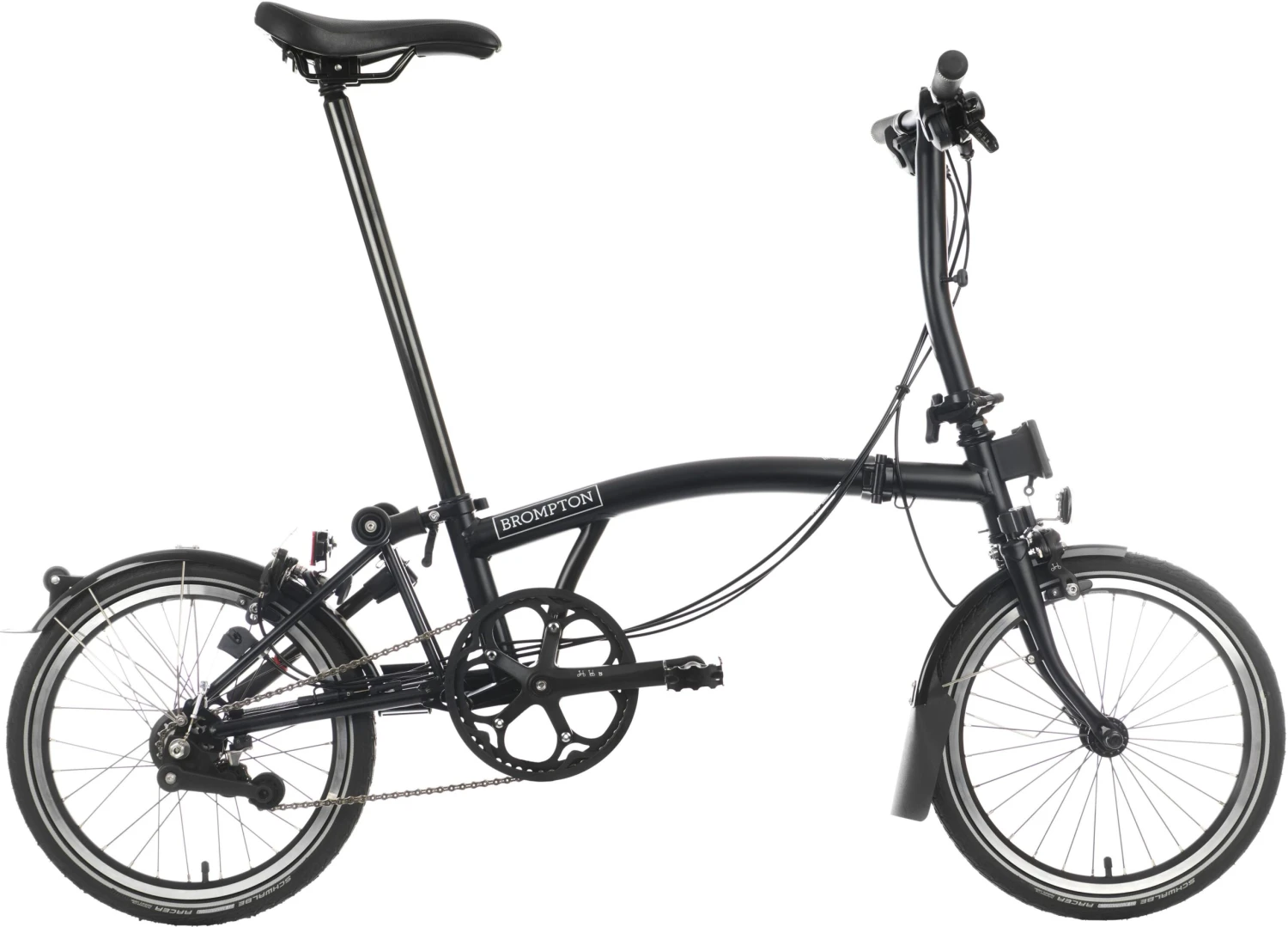 Brompton C Line Explore Low Handlebar Folding Bike - Matt Black - 16" Wheel 3 Brompton C Line Explore Low Handlebar Folding Bike - Matt Black - 16" Wheel