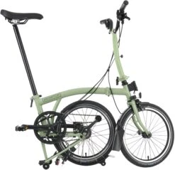 Brompton C Line Explore Mid Handlebar Folding Bike - Matcha Green - 16" Wheel -Apollo® Sale Store 751654b