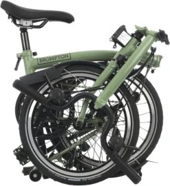 Brompton C Line Explore Mid Handlebar Folding Bike - Matcha Green - 16" Wheel -Apollo® Sale Store 751654c